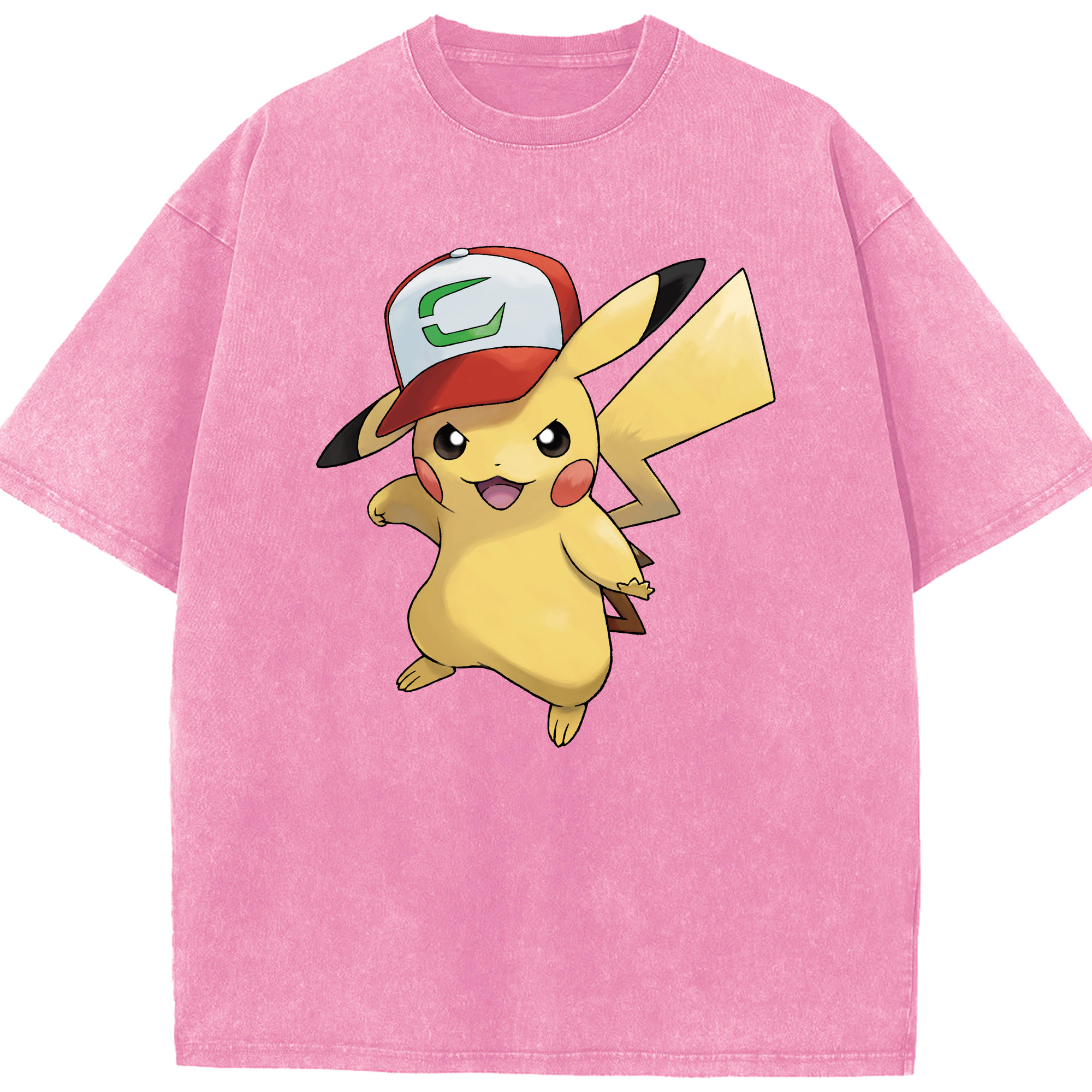 （画像用） ポケットモンスター Pokémon 綿100% ヴィンテージ風 半袖Tシャツ（フロントプリント）